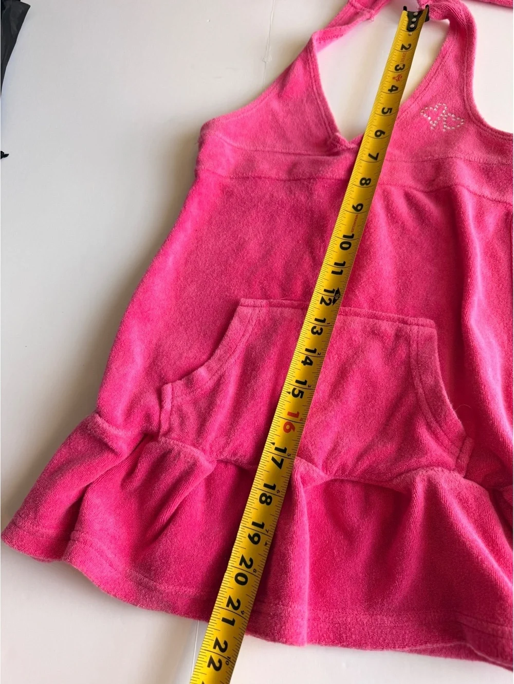 The Children's Place Girls Terry Cloth Halter Dress Swim Cover-Up Size S 5-6